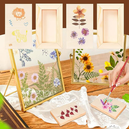 FSWCCK 10 Pack 3 x 5 inch Wood Panel Boards, Unfinished Wood Canvas Panels for Crafts, Painting Canvas, DIY Art Projects, Pouring, Arts Use with Oils, Acrylics