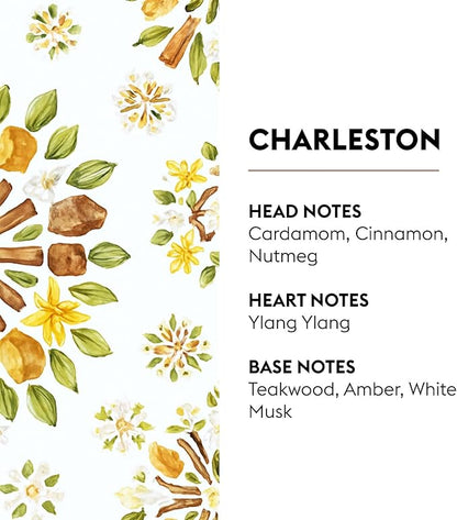 Maison Berger Charleston Lampe Berger Refill, 1 Liter (33.8 fl oz), 2-in-1 Catalytic System, Neutralizes Odors and Diffuses Fragrance, Cardamom, Cinnamon, Teakwood, Made in France