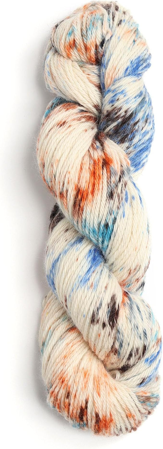 100% Baby Alpaca Yarn Wool 100g Hank DK Weight Hand Dyed Made in Peru - Heavenly Soft and Perfect for Knitting and Crocheting (Highland Storm, DK Hand Dyed - 100g Hank)