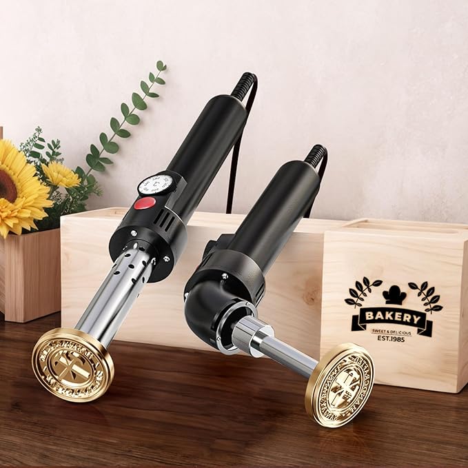Custom Electric Branding Iron for Wood - Personalized Wood Burning Stamp with Adjustable Temperature, DIY Branding Kit Woodworking Tool