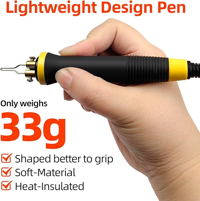 FIRElood Wood Burning Tool, Wood Burner kit Pen 200~750℃, Wood Burning kit with Digital Thermometer Temperature Adjustable Temperature, 2 pyrographic Wood Burning pens, 36 Wood Burning Pen Tips