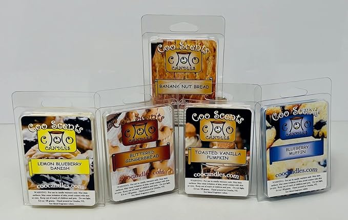 Scented Wax Melts Bar Cubes - 20 Pack - The Ultimate Bakery Set - Made in The USA - Wax Bars Wax Cubes for Scented Wax melt Warmer