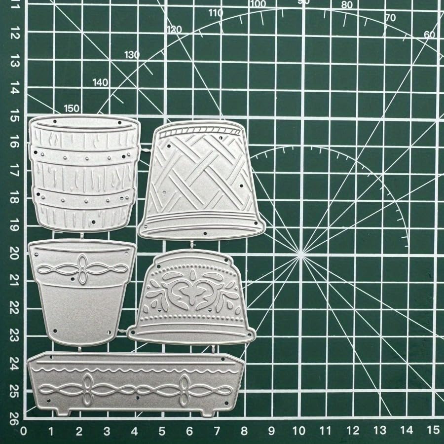 Lapoo Tool Metal Cutting Die for Scrapbooking - Durable, Cut Stencils for DIY Scrapbook Photo Album Decorative Paper Card, Card Making Supplies, Embossing (Pot for Flowers 4.3 x 3.4 in) - Image 6