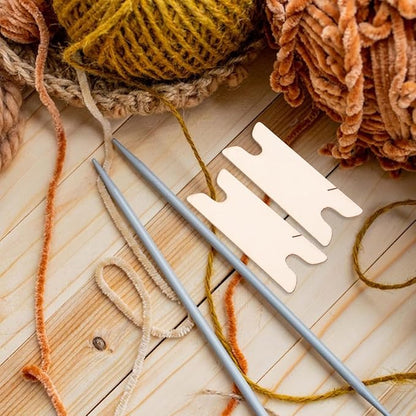 TEHAUX 10-Piece Wood Weaving Shuttle Set for DIY Crafts - 3x1 inch Wood Knitting Tool for Tapestry and Belt Weaving for Beginners Experienced Use