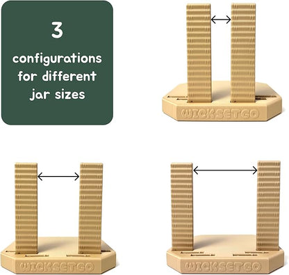 Sticker Label Application Installation Tool for Jars, Containers, Bottles, Adjustable Height Width Aligner for Drink Food Candle Labels
