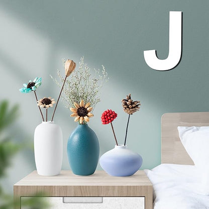 12 Inch Wooden Letter J, 1/4 Inch Thick Large Unfinished Wood Letter for DIY Crafts Home Wall Decor