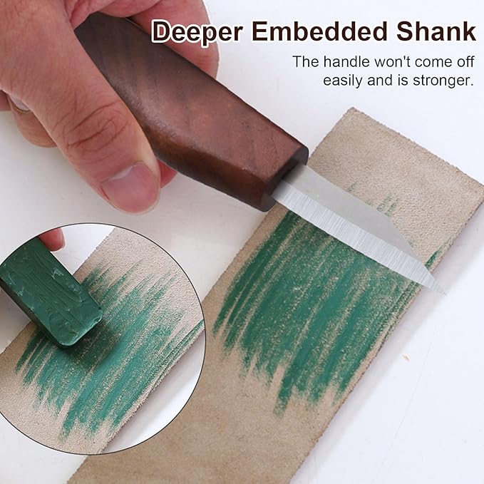 WALFRONT Wood Working Carving Tools High Hardness Wood Whittling Kit Walnut Deepen Insert Handle Scraper for Beginner Adults DIY