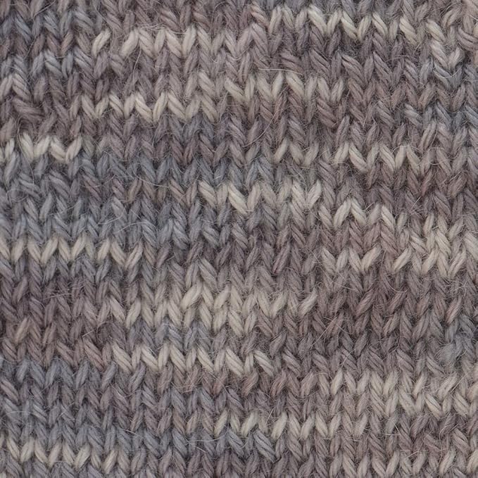 100% Baby Alpaca Yarn Wool 100g Hank DK Weight Hand Dyed Made in Peru - Heavenly Soft and Perfect for Knitting and Crocheting (Gray Fog Mix, DK Hand Dyed - 100g Hank)