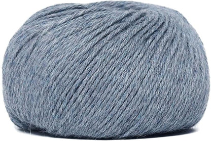100% Baby Alpaca Yarn Wool Set of 6 Skeins (300 Grams) DK Weight - Made in Peru - Heavenly Soft and Perfect for Knitting and Crocheting (Heather Sky Blue, DK - 6 Skeins)
