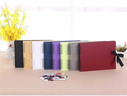 Vienrose Scrapbook Album 80 Pages, DIY Photo Album with Accessories, Red Kraft Paper Memory Book for Wedding, Birthday, Travel, Valentine, Mother’s Day, 11x8 Inches