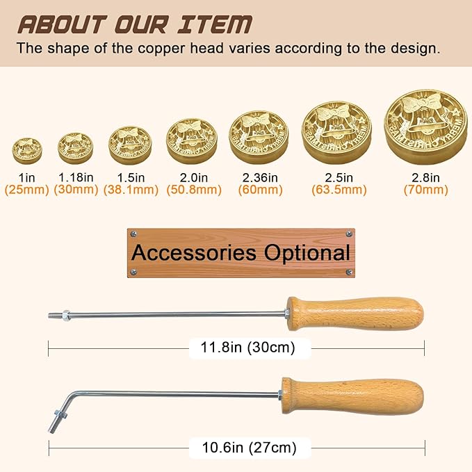 Custom Branding Iron for Wood - Make Your Own Personalized Logo into a Metal Mold That Will Leave a Lasting Mark on Your Craft - Wedding Stamps Personalized Branding Iron for Meat Wood Paper Plastic