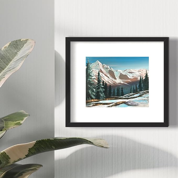 Painting4Real DIY Art Painting Kit for Adults – Learn to Paint Alpine Morning with Video Tutorials – 9 Pieces Acrylic Paint Set for Adults –Perfect Christmas Crafts & Holiday Gifts for Art Lovers
