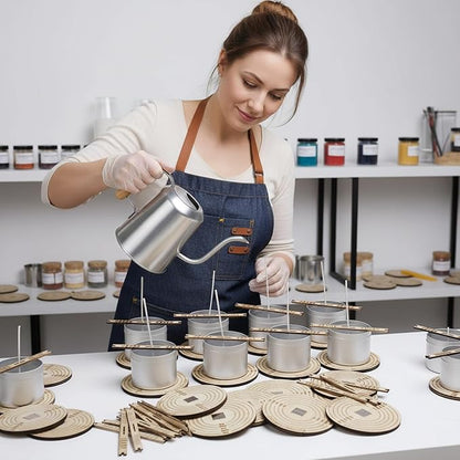 Wick Centering Tool/Candle Wick Holder for Candle Making: Universal Wick Holder & Placement Centering Tool for Most Candle Jars (Wick Holders for Candle Making, Wood)