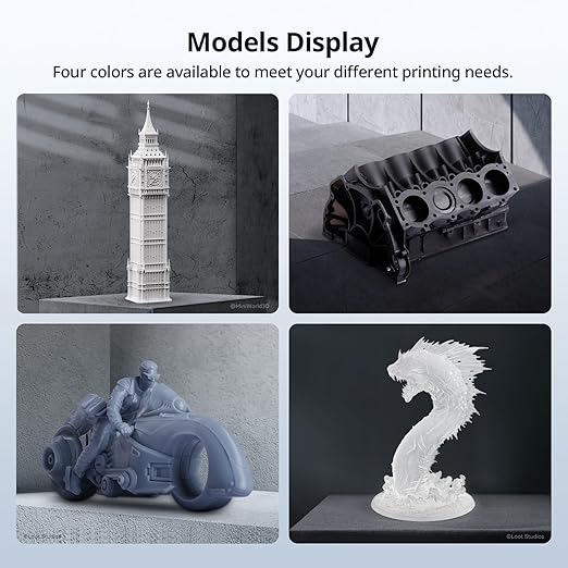 ANYCUBIC High Speed 3D Printer Resin 2.0, Print Up to 3X Faster, Special for Anycubic Photon Mono M5s/M7 Series, Particularly Apply for Large-Size 3D Printing Models, Low Odor (White, 1kg)