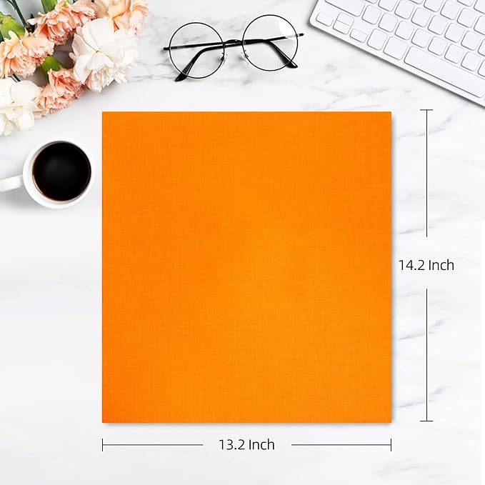 potricher Photo Album for 4x6 600 Photos Linen Cover Extra Large Capacity Picture Book for Family Wedding Anniversary and Baby (Orange)