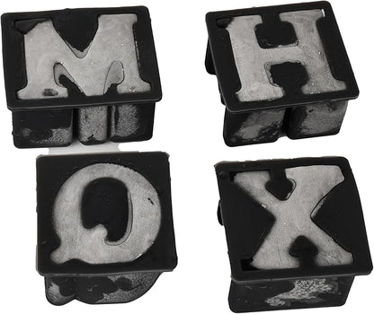 26 Pack Letter Ice Cube Molds - Alphabet Resin Clay Jewelry Casting Molds for Resin, Candle Making & Craft Supplies