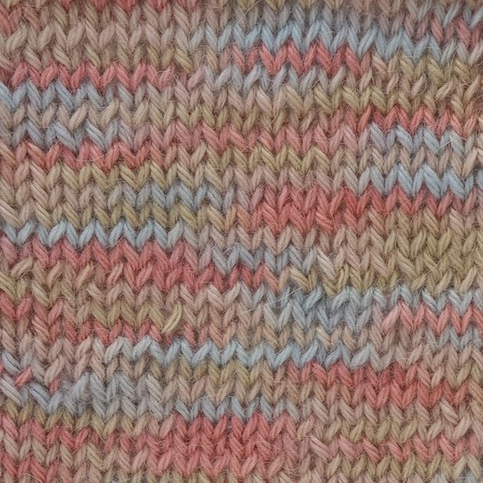 100% Baby Alpaca Yarn Wool 100g Hank DK Weight Hand Dyed Made in Peru - Heavenly Soft and Perfect for Knitting and Crocheting (Pastel Rainbow, DK Hand Dyed - 100g Hank)