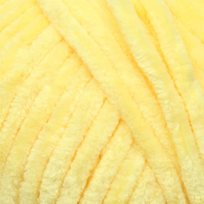 Estako Velvet Chenille Blanket amigurumi Yarn for Crocheting and Knitting Super Bulky 100 gr (132 yds) (1850 - Yellow)