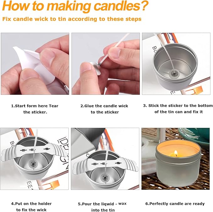 BBAXI Candle Making Kit Supplies Tools - Soy Beeswax DIY Crafts Candle Wax kit Supply Set for Adults Beginners Candle Melting Pouring Pot with Jars Wick Sticker Holder Spoon