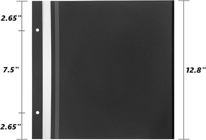 Semfalbuums Black Refill Pages for Self Adhesive Photo Album Scrapbook 13.2x12.8 20 Pages