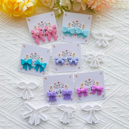 Bow Shape Polymer Clay Cutters for Polymer Clay – Clay Cutters & Clay Molds, Decorative Earring, Tools Set