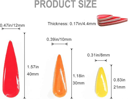 EDFLIFE Glazed Ceramic Tiles for Crafts, Tear Drop Porcelain Mosaic Tiles for Crafts, 1.1LB Leaf Petal Tiles for Mosaic Art Projects and Outdoor Decorations (Drop Mixed)…