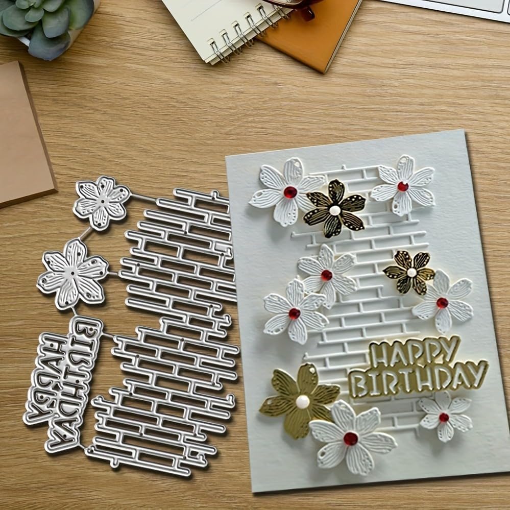 Lapoo Flowers Cutting Die for Scrapbooking - Durable Metal Cutting Die for DIY Scrapbook Photo Album Decorative Paper Card, Metal Card Making Supplies (Photo Frame 4.5 x 3.4 in) by LAPOO
