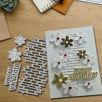 Lapoo Flowers Cutting Die for Scrapbooking - Durable Metal Cutting Die for DIY Scrapbook Photo Album Decorative Paper Card, Metal Card Making Supplies (Photo Frame 4.5 x 3.4 in) by LAPOO