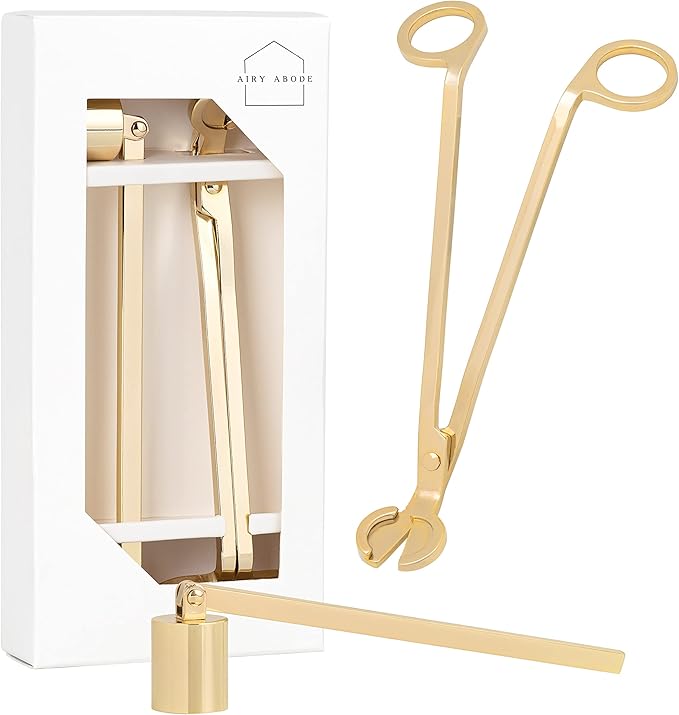 Candle Wick Trimmer and Candle Snuffer Accessory Set – Pick Your Color