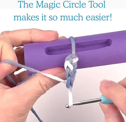 KelliDream Magic Circle Tool Inclusive Learn to Crochet Kit for Beginners; Step-by-Step Video Tutorials; All Supplies to Make Cute Amigurumi (Penguin)