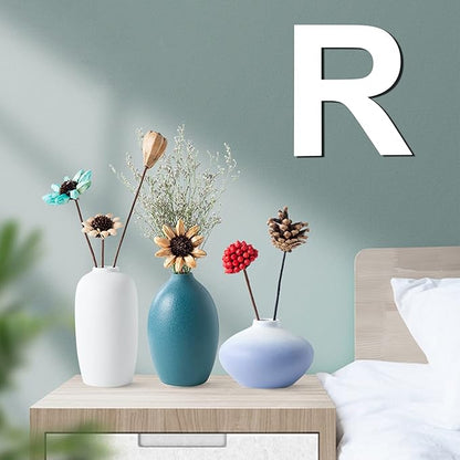 12 Inch Wooden Letter R, 1/4 Inch Thick Large Unfinished Wood Letter for DIY Crafts Home Wall Decor