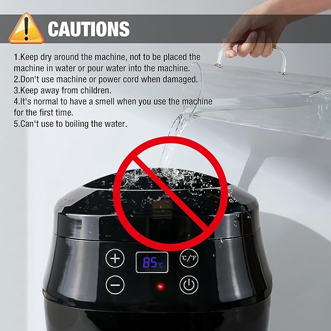 VALLYDOM Wax Melter, Candle Making Kit, Wax Pot 1000ml Capacity, Candle Jars for Making Candles, Wax Melter for Candle Making, with Candle Wicks, Sticks, Candle Wick Stickers