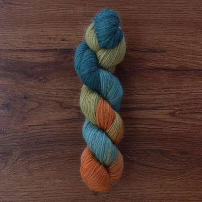 100% Baby Alpaca Yarn Wool 100g Hank DK Weight Hand Dyed Made in Peru - Heavenly Soft and Perfect for Knitting and Crocheting (Fall Harvest, DK Hand Dyed - 100g Hank)