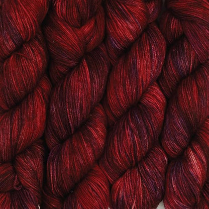 KnitPro Symfonie Hand Dyed Yarn | Extra Fine Merino Wool & Polyamide Blend for Knitting & Crocheting, Fingering Weight, Oeko-TEX Certified 400m, 100g Skein | Terra Variegated Valentine