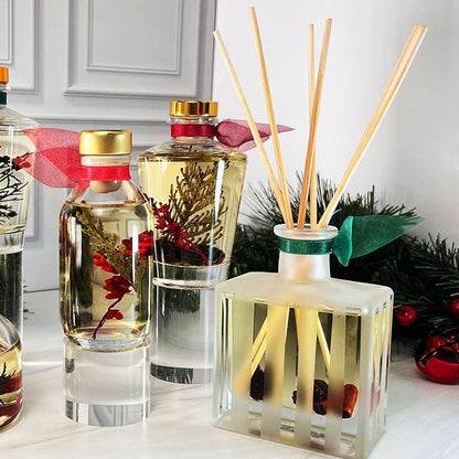 LOVSPA Reed Diffuser Set, Coastal Citrus Scented Oil Diffuser with Sticks, Home Fragrance Accessories for Bathroom Shelf Decor, Aroma Diffusers for Home or Office Desk, USA Made