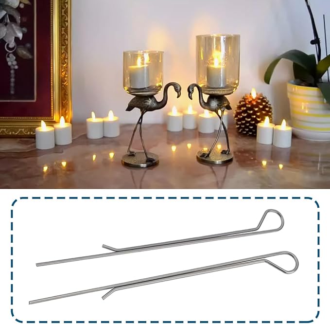 15pcs 11cm Multi-functional Candle Wick Holders Metal Wick Centering Tool Suitable for Candle Making Candle DIY Accessories Sliver