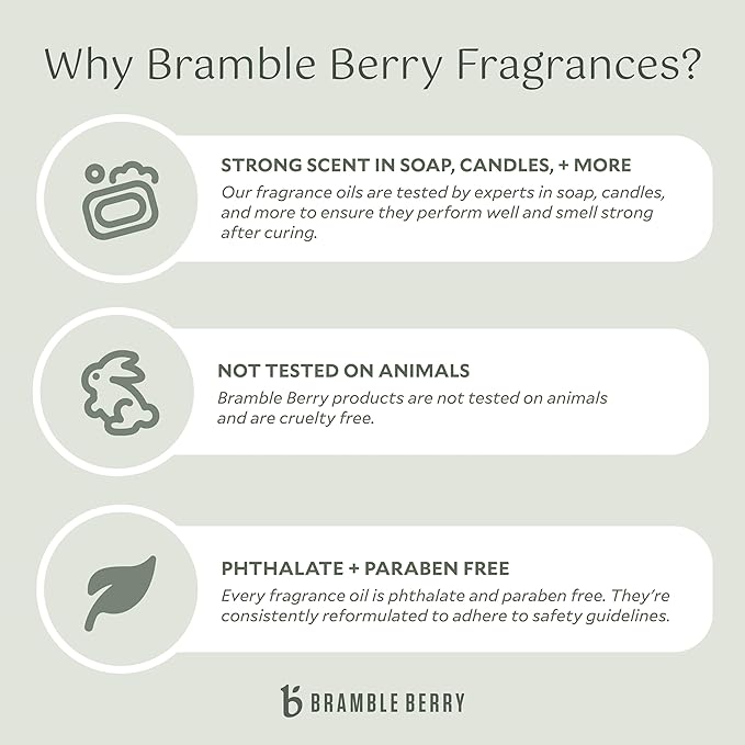Bramble Berry Birchwood Oud Fragrance Oil 2 oz | Rich Masculine Scent for Soap Making, Candles, Beard Oil, Shaving Cream & Body Care | Skin Safe, Vegan, Paraben & Phthalate Free