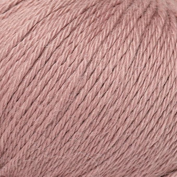 100% Baby Alpaca Yarn Wool Set of 6 Skeins (300 Grams) DK Weight - Made in Peru - Heavenly Soft and Perfect for Knitting and Crocheting (Antique Rose, DK - 6 Skeins)