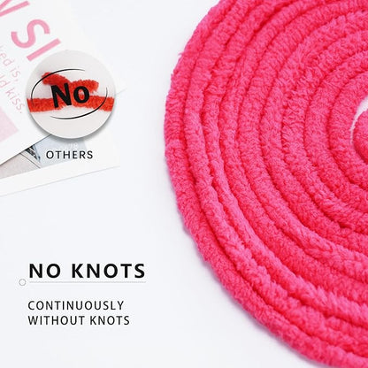 Chenille Yarn for Crocheting & Knitting 880 Yards, Soft Thick Fluffy Bulky Blanket Yarn, 4 Pack of 10.5oz(Hot Pink)
