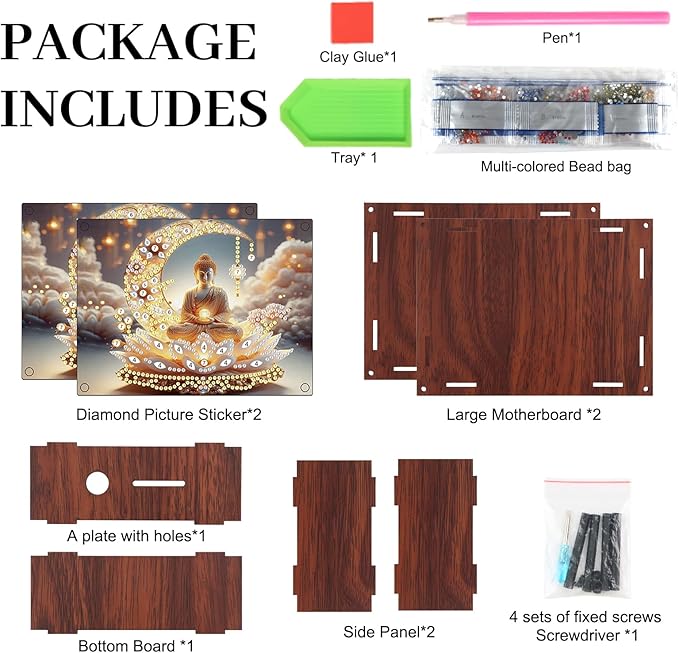 DIY Diamond Painting Money Box Kit, Religious Adult 5D Diamond Art Money Box, Creative Coin Diamond Art Storage Jar, Suitable for Birthdays, Christmas, Home Decor Handicraft Gifts