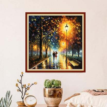Artvxeay Stamped Cross Stitch Kits | Embroidery Kits for Beginners Craft Kit Needlepoint for Adults Supplies DIY 11CT- (Wandering Night Lanterns 18x18 inch)