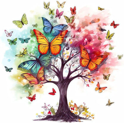 DYAIANGMU Tree of Life Stamped Cross Stitch Kit for Adults 13.7x13.7 inches by Unknown