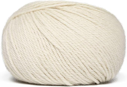 Origins - 100% Baby Alpaca Yarn Wool Set of 3 Skeins (150 Grams) DK Weight Made in Peru Natural Colors (Undyed) Heavenly Soft Perfect for Knitting and Crocheting (Ivory Cloud, Origins 3 Skeins DK)