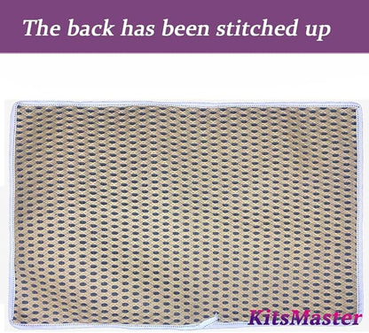 KitsMaster Latch Hook Kits, Beginner-Friendly Rug Making Craft Set, Perfect Craft Gift | Latch Hook Craft for Home Décor, Gifts & Relaxation, 23.6''x15.8'' (Floral Diamond)