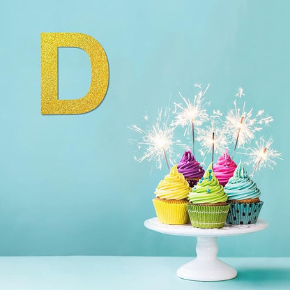 12 Inch Wooden Letter D, 1/4 Inch Thick Large Unfinished Wood Letter for Home Wall Decor, DIY Crafts