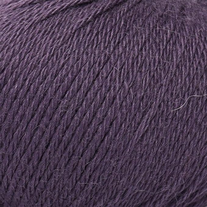 100% Baby Alpaca Yarn Wool Set of 3 Skeins (150 Grams) DK Weight - Made in Peru - Heavenly Soft and Perfect for Knitting and Crocheting (Purple, DK)