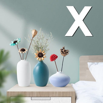 12 Inch Wooden Letter X, 1/4 Inch Thick Large Unfinished Wood Letter for DIY Crafts Home Wall Decor