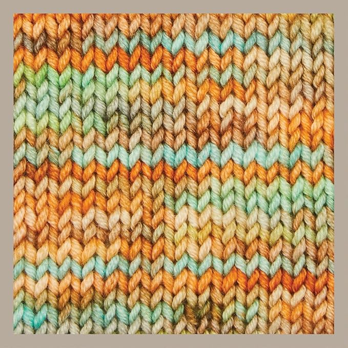 KnitPro Symfonie Hand Dyed Yarn | Extra Fine Merino Wool & Polyamide Blend for Knitting & Crocheting, Fingering Weight, Oeko-TEX Certified 400m, 100g Skein | Terra Variegated Lagoon Dream