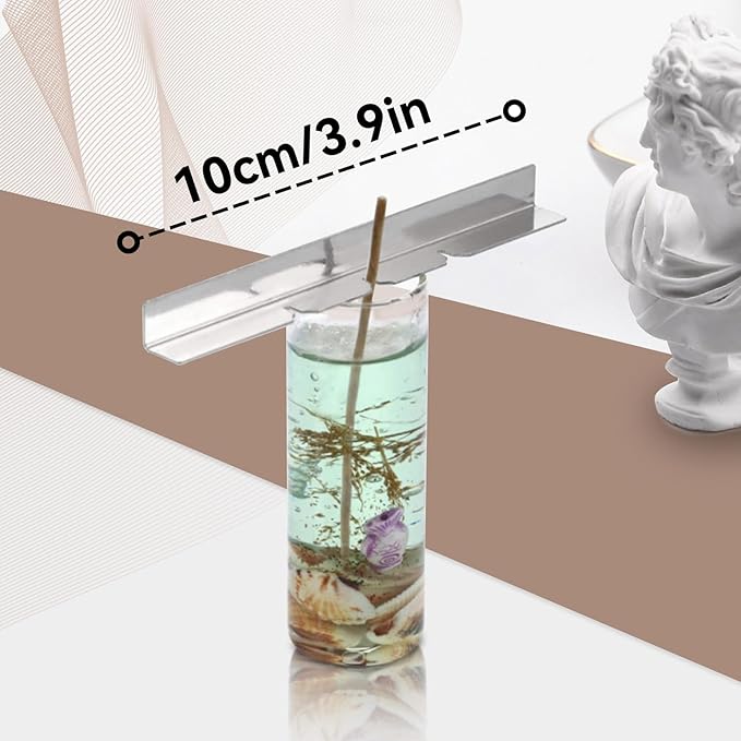 10PCS Candle Wick Holders, Candle Wick Centering Device Metal Candles Bar Device Centering Tool for DIY Craft Making