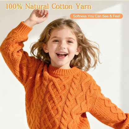Katech 1OO% Cotton Yarn for Crocheting & Knitting–12-Color of 137 Yards/1.76 oz Baby Cotton Yarn Sport Weight CYC #2-Soft & Breathable-Ideal for Dishcloths, Baby Clothes, Potholders(F)